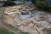 Os Castros de Taramundi. Área excavada. Edificio de sauna y caserío