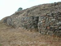 Castro de San Chuis. Muralla de módulos