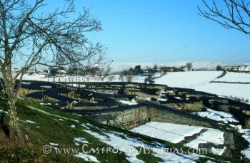 Castro de Chao Samartín. Sistema de protección de muros