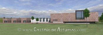 Museo Castro Chao Samartín. Imagen virtual. Menéndez y Gamonal, Arquitectos