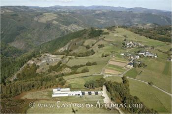 Museo y castro de Chao Samartín. Vista aérea