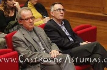 Javier Fernández Moreno acompañado de J.A. Rodríguez Asensio durante los actos de celebración del 40 aniversario de la Convención del Patrimonio Mundial
