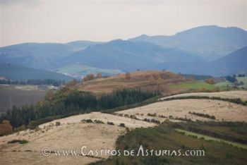 Panorámica del castro desde El Valle