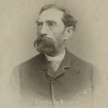 D. José María Flórez y González, responsable de las excavaciones de 1877 en el Castro de Coaña