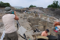 Trabajadores en las excavaciones